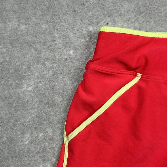 Nike Pink Yellow Running Skirt with Built-in Shorts 453694-617 Women’s Size: L - Picture 7 of 16